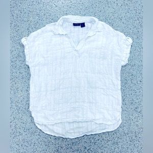 RACHEL ROY Polo Shirt for Womens. Size Medium, Color White.